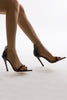 Load image into Gallery viewer, Black Open Toe Gladiator Stiletto Strappy High Heels