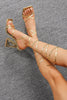 Load image into Gallery viewer, Golden Strappy High Heel Gladiator Stiletto Sandals