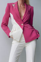 Load image into Gallery viewer, 2 Piece White Notched Lapel Prom Suits with Pockets