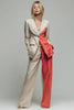 Load image into Gallery viewer, 2 Piece Khaki Peak Lapel Prom Suits with Pockets