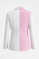 Load image into Gallery viewer, 2 Piece Coral Ivory Peak Lapel Patchwork Prom Suits with Pockets