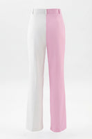 Load image into Gallery viewer, 2 Piece Coral Ivory Peak Lapel Patchwork Prom Suits with Pockets