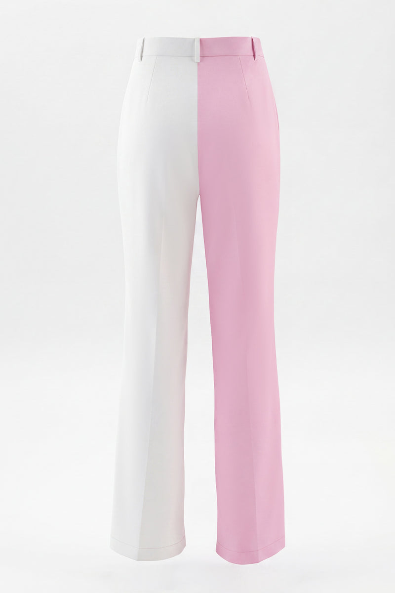 Load image into Gallery viewer, 2 Piece Coral Ivory Peak Lapel Patchwork Prom Suits with Pockets