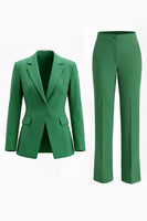 Load image into Gallery viewer, 2 Piece Red Long Sleeves Notched Lapel Prom Suits with Pockets