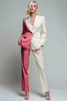 Load image into Gallery viewer, 2 Piece Coral Ivory Single Breasted Peak Lapel Long Sleeves Prom Suits