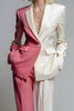 Load image into Gallery viewer, 2 Piece Coral Ivory One Button Peak Lapel Long Sleeves Prom Suits