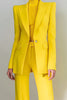 Load image into Gallery viewer, 2 Piece Yellow Peak Lapel One Button Long Sleeves Prom Suits
