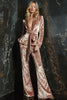 Load image into Gallery viewer, 2 Piece Blush Notched Lapel Prom Suits with Sash
