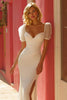Load image into Gallery viewer, Simple Ivory Floor-Length Mermaid Wedding Dress with Slit