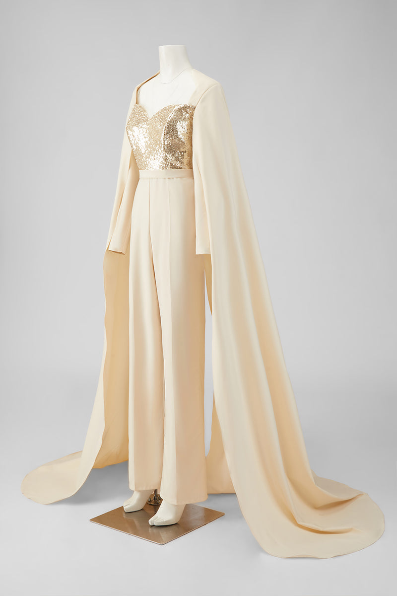 Load image into Gallery viewer, Long Sleeves Cabernet Mother of the Bride Jumpsuits with Pockets