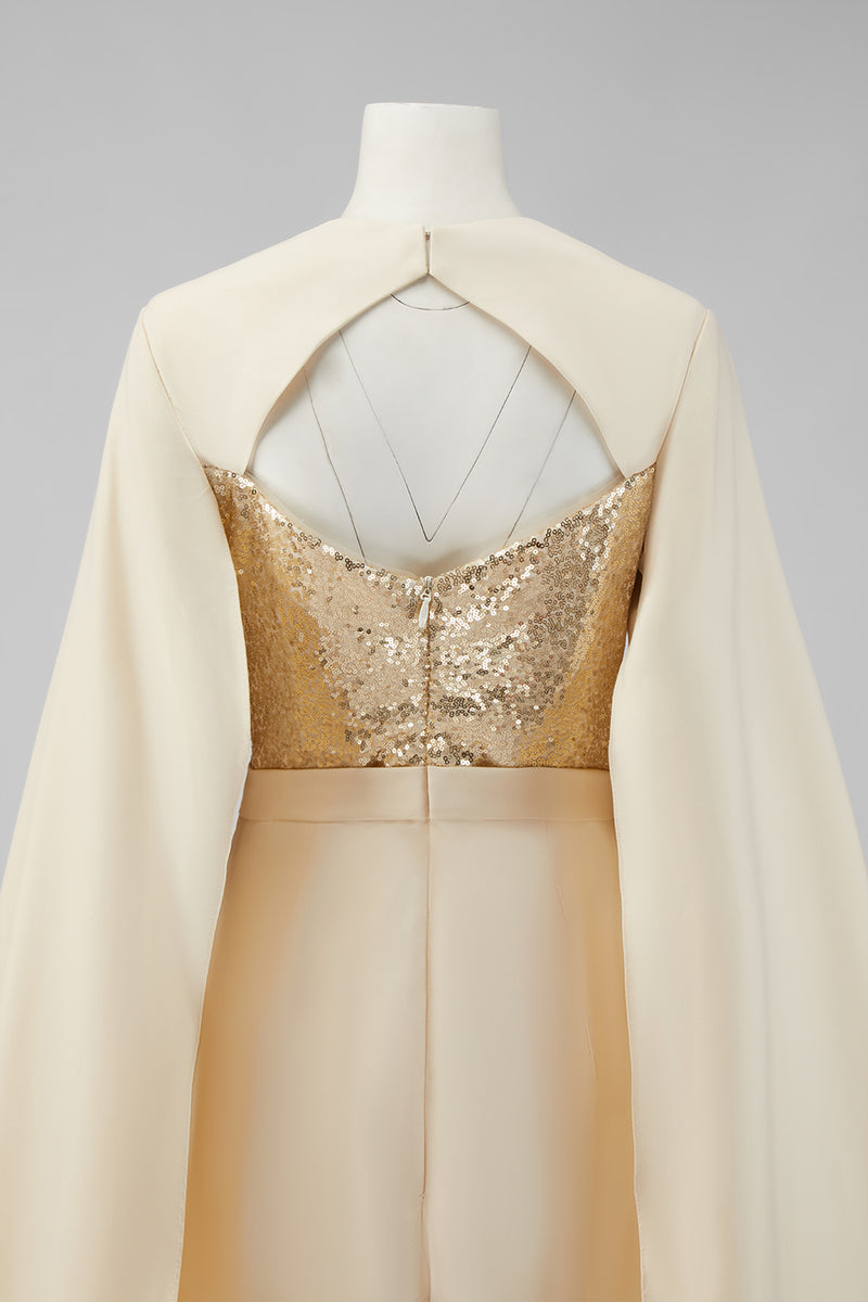 Load image into Gallery viewer, Long Sleeves Cabernet Mother of the Bride Jumpsuits with Pockets