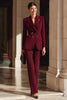 Load image into Gallery viewer, 2 Piece Burgundy Peak Lapel Double Breasted Prom Suits