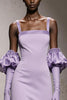 Load image into Gallery viewer, Light Purple Mermaid Thick Straps Maxi Formal Dress