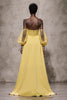 Load image into Gallery viewer, Daffodil Satin Sweetheart Mermaid Long Formal Dress with Sleeves