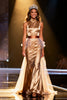 Load image into Gallery viewer, Champagne Satin High Neck Mermaid Long Pageant Dress with Cape