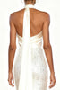 Load image into Gallery viewer, Sparkly White Sequins Halter Mermaid Maxi Formal Dress