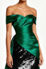 Load image into Gallery viewer, Sparkly Dark Green Off the Shoulder Maxi Sequin Formal Dress