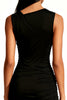 Load image into Gallery viewer, Simple Black Asymmetrical Bodycon Mini Cocktail Dress