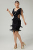 Load image into Gallery viewer, Sparkly Burgundy Bodycon Sequins Flapper Dress with Fringes