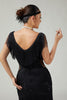 Load image into Gallery viewer, Sparkly Burgundy Bodycon Sequins Flapper Dress with Fringes