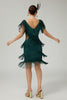 Load image into Gallery viewer, Sparkly Burgundy Bodycon Sequins Flapper Dress with Fringes