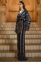 Load image into Gallery viewer, Sparkly Navy Sequins Sheath V-Neck Long Sleeves Mother of the Bride Dress
