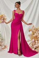 Load image into Gallery viewer, Simple Black Long Mermaid Prom Dress with Side Cape