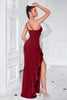 Load image into Gallery viewer, Black Ruffled One Shoulder Mermaid Long Prom Dress with Slit