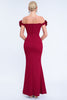 Load image into Gallery viewer, Blush Off The Shoulder Mermaid Long Prom Dress with 3D Flowers
