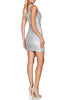 Load image into Gallery viewer, Sparkly Champagne One Shoulder Tight Short Prom Dress with Sash