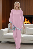 Load image into Gallery viewer, 2 Piece Sparkly Navy Long Mother of the Bride Pant Suits