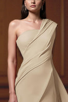 Load image into Gallery viewer, Navy Chiffon One Shoulder Long Mother of the Bride Dress