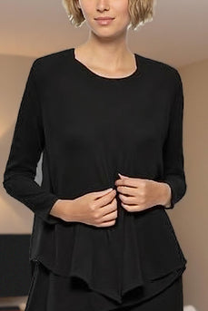 3 Piece Black Long Sleeves Mother of the Bride Pant Suits with Sleeves