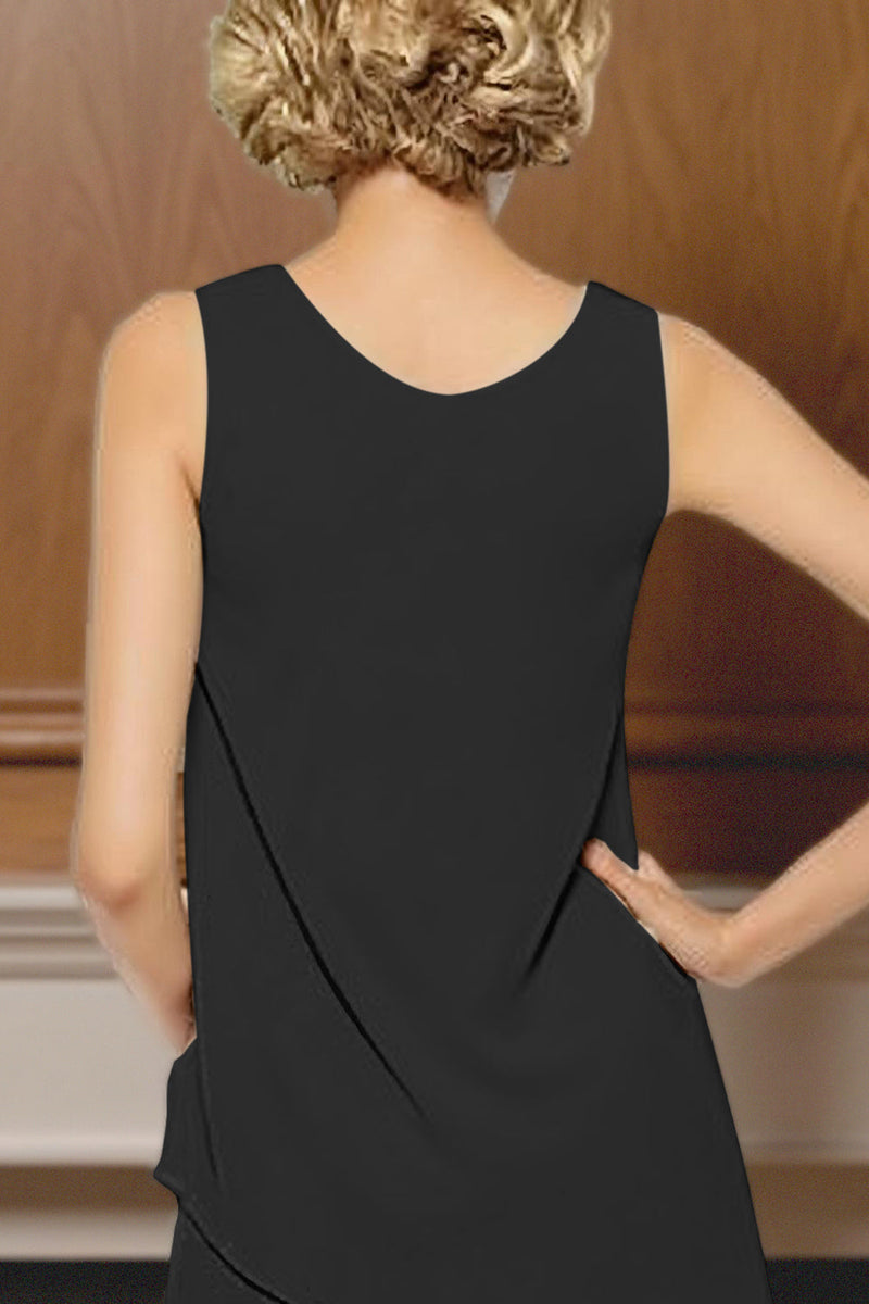 Load image into Gallery viewer, 3 Piece Black Long Sleeves Mother of the Bride Pant Suits with Sleeves