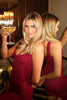 Load image into Gallery viewer, Burgundy Sheath Scoop Neck Maxi Birthday Dress with Slit