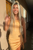 Load image into Gallery viewer, Yellow Spaghetti Straps Bodycon Mini Dress