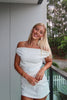 Load image into Gallery viewer, White Off The Shoulder Bodycon Mini Birthday Dress