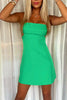 Load image into Gallery viewer, Green Spaghetti Straps Bodycon Mini Birthday Dress