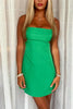 Load image into Gallery viewer, Green Spaghetti Straps Bodycon Mini Birthday Dress