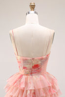 Load image into Gallery viewer, Sunset A Line Long Ruffled Prom Dress with Slit