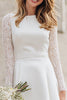 Load image into Gallery viewer, Ivory Backless A Line Midi Engagement Dress with Lace