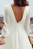 Load image into Gallery viewer, Ivory V-Neck A Line Midi Engagement Dress with Slit