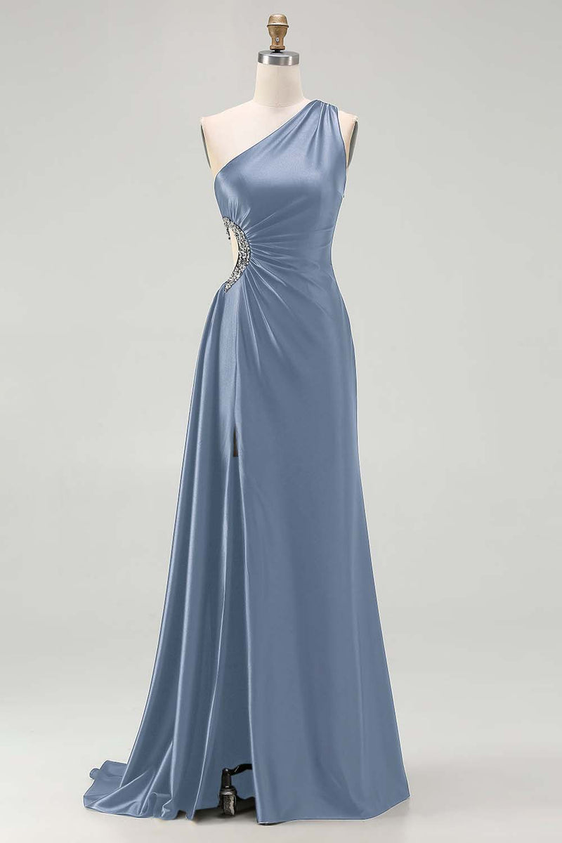 Load image into Gallery viewer, Sparkly Black Cut Out Long Prom Dress with Rhinestones