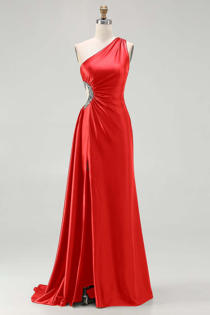 Load image into Gallery viewer, Sparkly Black Cut Out Long Prom Dress with Rhinestones