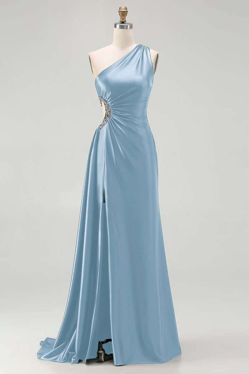 Load image into Gallery viewer, Sparkly Black Cut Out Long Prom Dress with Rhinestones