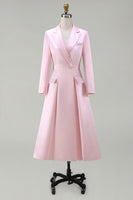 Load image into Gallery viewer, Dark Green A Line Peak Lapel Midi Blazer Dress