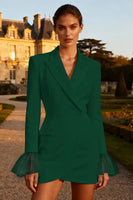 Load image into Gallery viewer, White Peak Lapel Single Breasted Short Blazer Wedding Dress