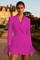 Load image into Gallery viewer, White Peak Lapel Single Breasted Short Blazer Wedding Dress