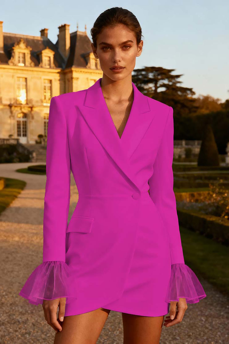 Load image into Gallery viewer, White Peak Lapel Single Breasted Short Blazer Wedding Dress