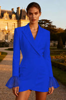 Load image into Gallery viewer, White Peak Lapel Single Breasted Short Blazer Wedding Dress